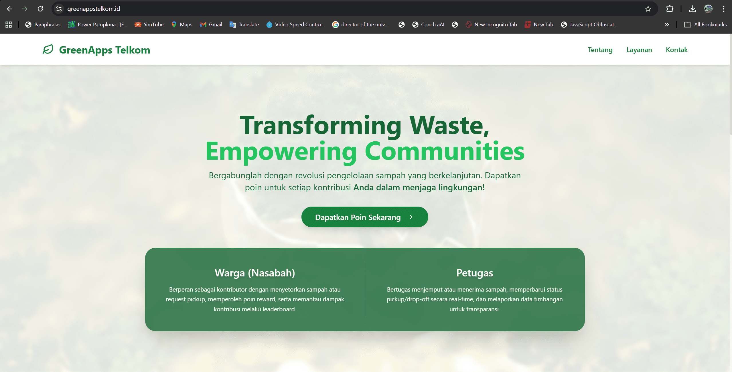Green Sustainability Platform